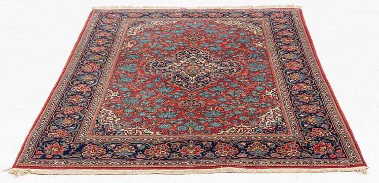 Rug, semi-antique Keshan. 205 x 142 cm.