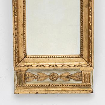 Mirror, late Gustavian, circa 1800.