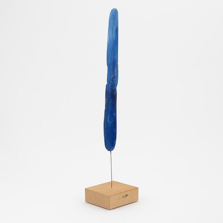 Madeleine Pyk, a painted wooden sculpture, signed.