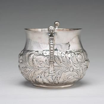 "Porringer", silver London 1664, mästarstämpel TA sannolikt för Thomas Aylinge.