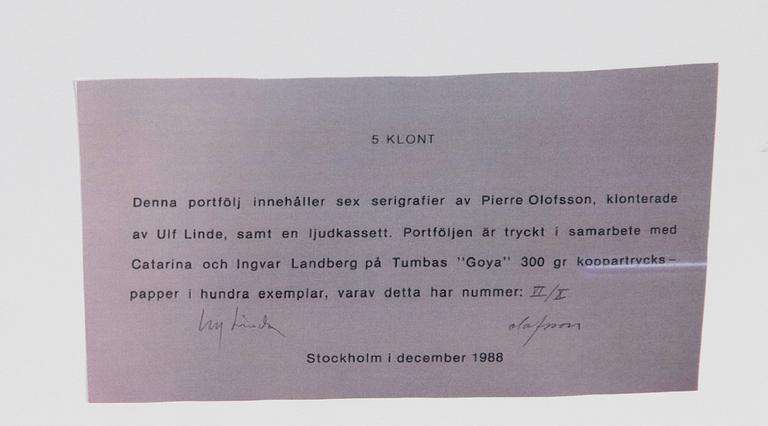 Pierre Olofsson, "5 Klont".