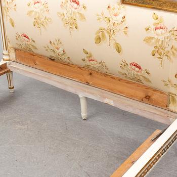 A Gustavian bed, late 18th century.