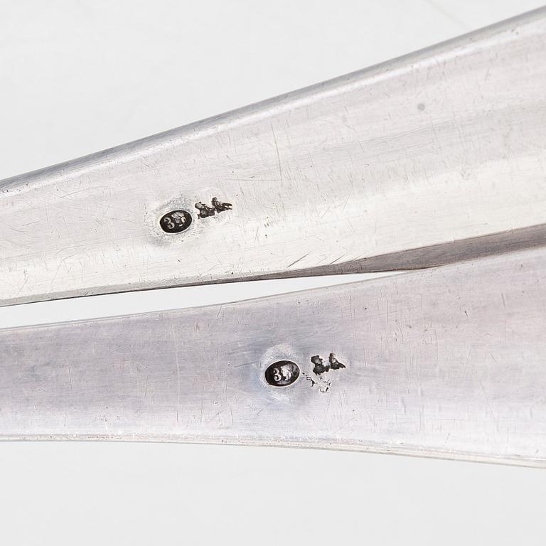 Serveringsbestick, 2 st, silver, Warszawa, Polen 1931-63.