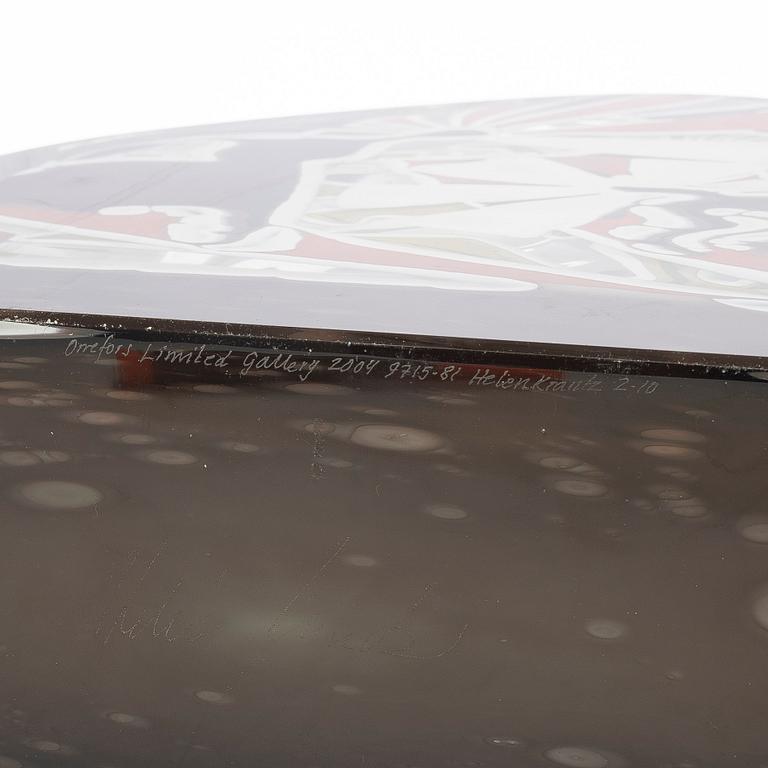 Helén Krantz, vaser, ett par, glas.