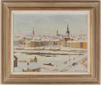 GUNNAR ZETTERSTRÖM, olja på pannå, signerad.