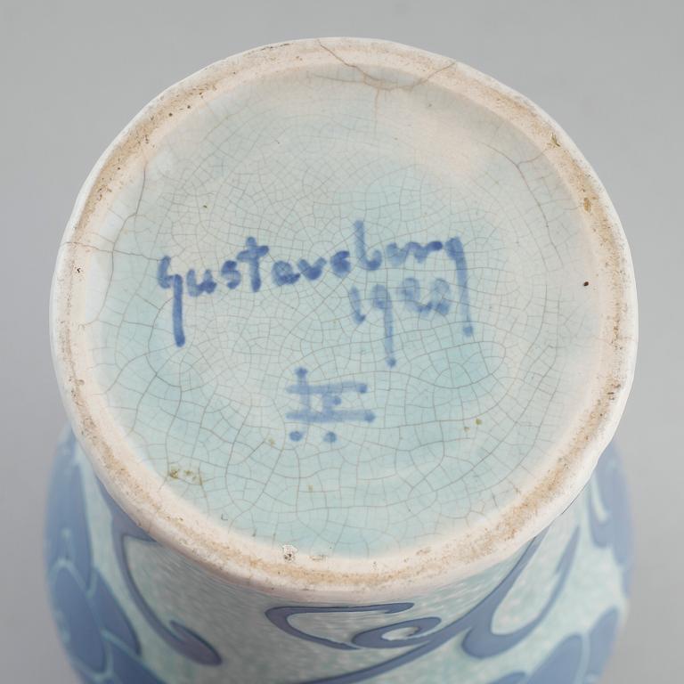 VAS, sgraffito, Josef Ekberg, Gustavsberg 1920.