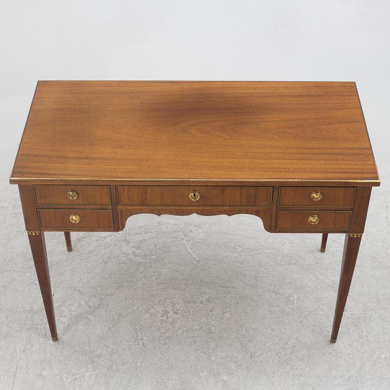 A Gustavian style desk, mid-20th century.