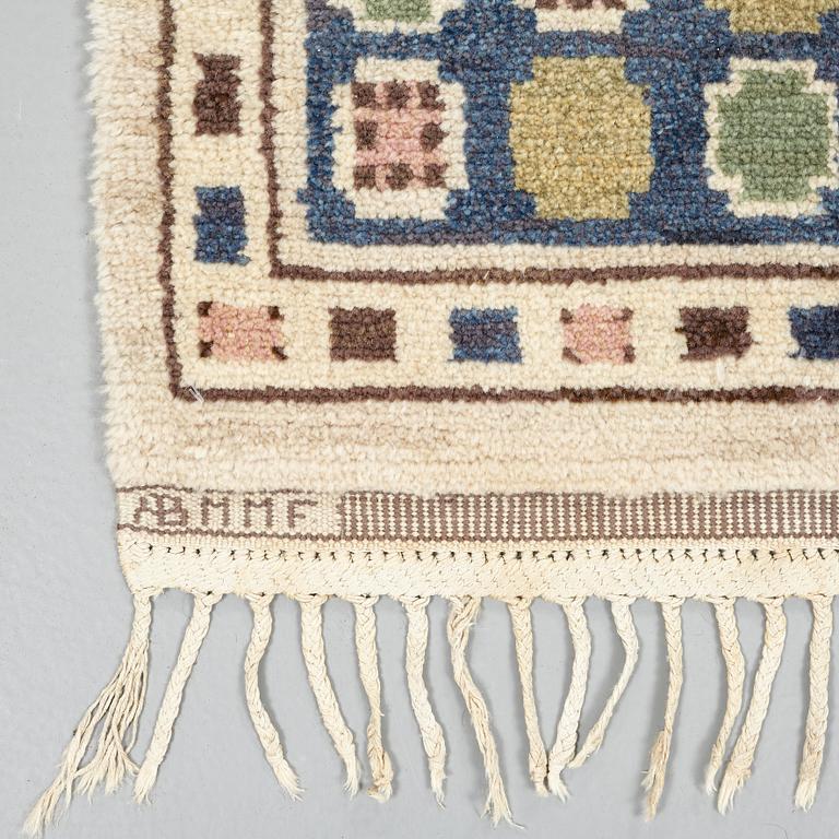 Märta Måås-Fjetterström, A CARPET, "Hästhagen", knotted pile, ca 350,5 x 225,5 cm, signed AB MMF.