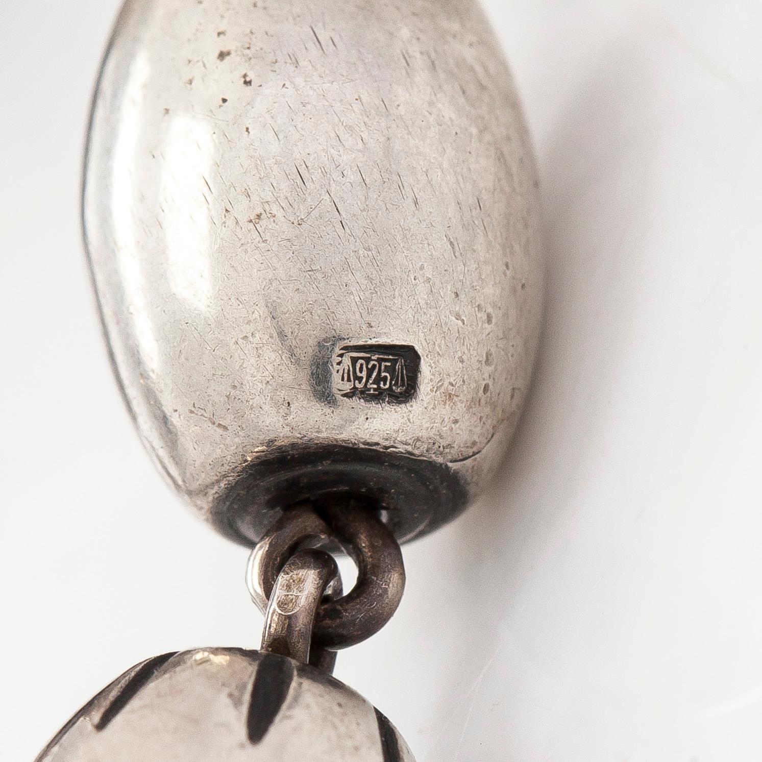 Kalevala Koru, A sterling silver necklace bracelet and earrings, "The Treasure from Halikko" 1979 and 1988.