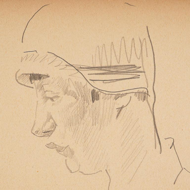 Lotte Laserstein, Självporträtt i hatt.