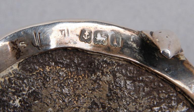 PARTI SILVER, 4 delar, silver, bla Carl Petter Lampa, Stockholm. Mest 1800-tal.