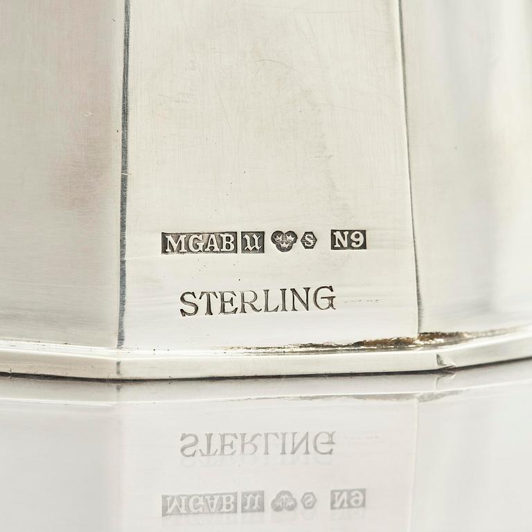 Markströms Guldsmeds Ab, a pair of sterling silver candlesticks, Uppsala, Sweden 1967.