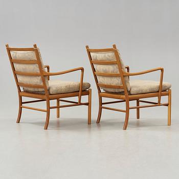 Ole Wanscher, fåtöljer, ett par "Colonial Chair", PJ-149, Poul Jeppesen, Danmark 1960-70-tal.