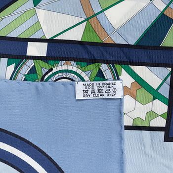 Hermès, a 'Quadrige' twill silk scarf.