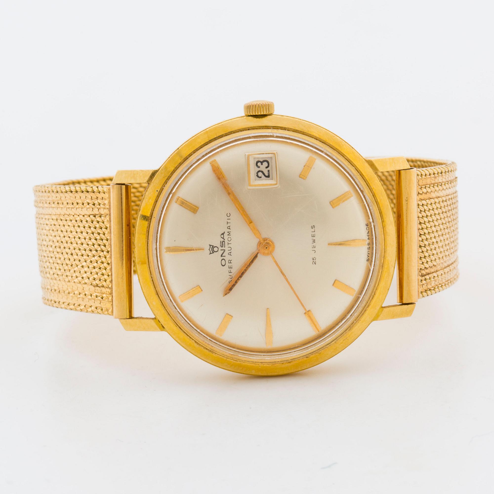 ONSA, Super Automatic, wristwatch, 34 mm,