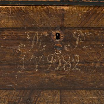 Kista, allmoge, daterad 1782.