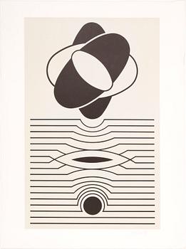 VICTOR VASARELY, serigrafier, 2 st. Sign och numr 96/150 resp 138/150.