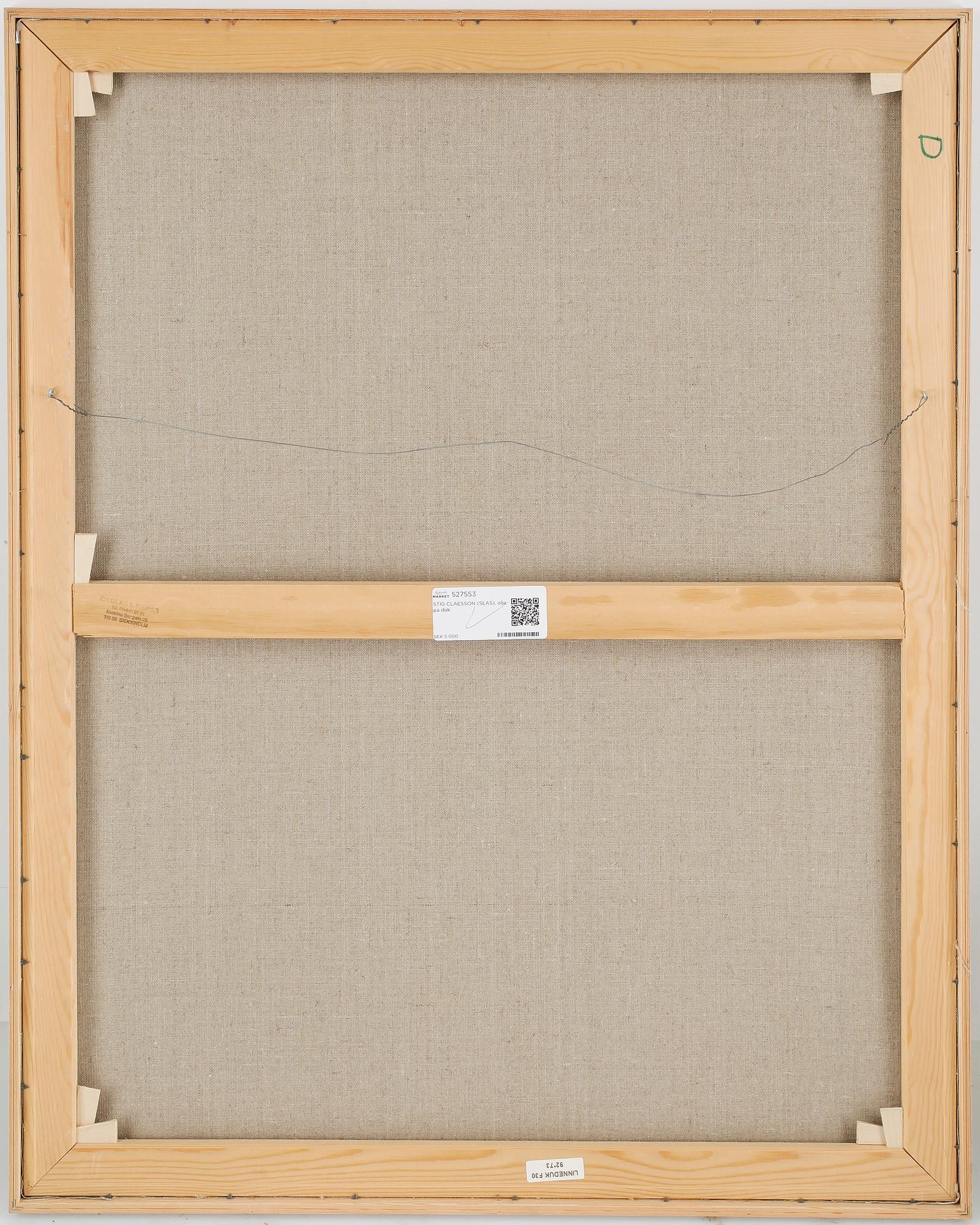 STIG CLAESSON (SLAS), olja på duk.