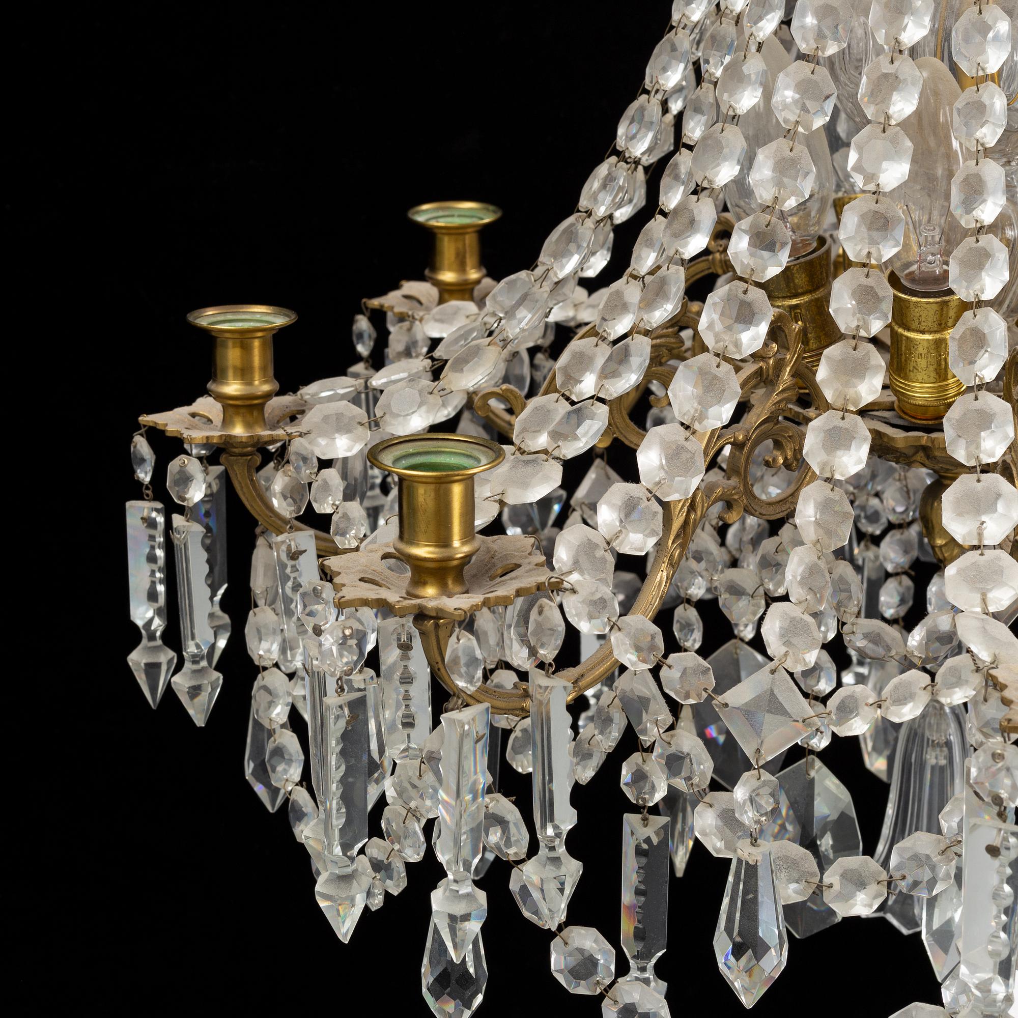 A late 19th Century chandelier.