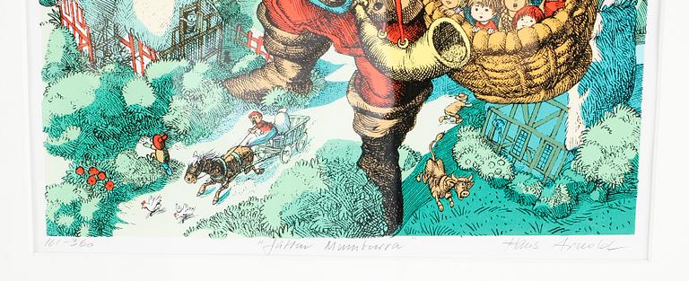 HANS ARNOLD, färglitografi, signerad, numrerad 161/360.