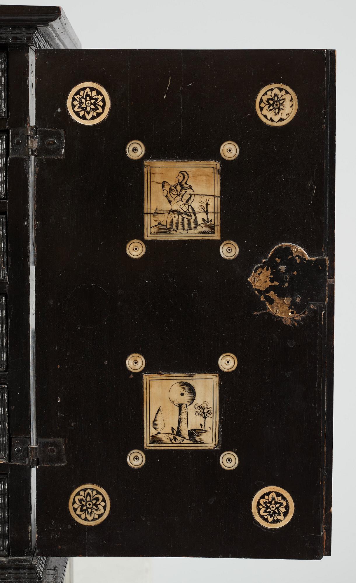 A Swedish cabinet from the late 17th century.