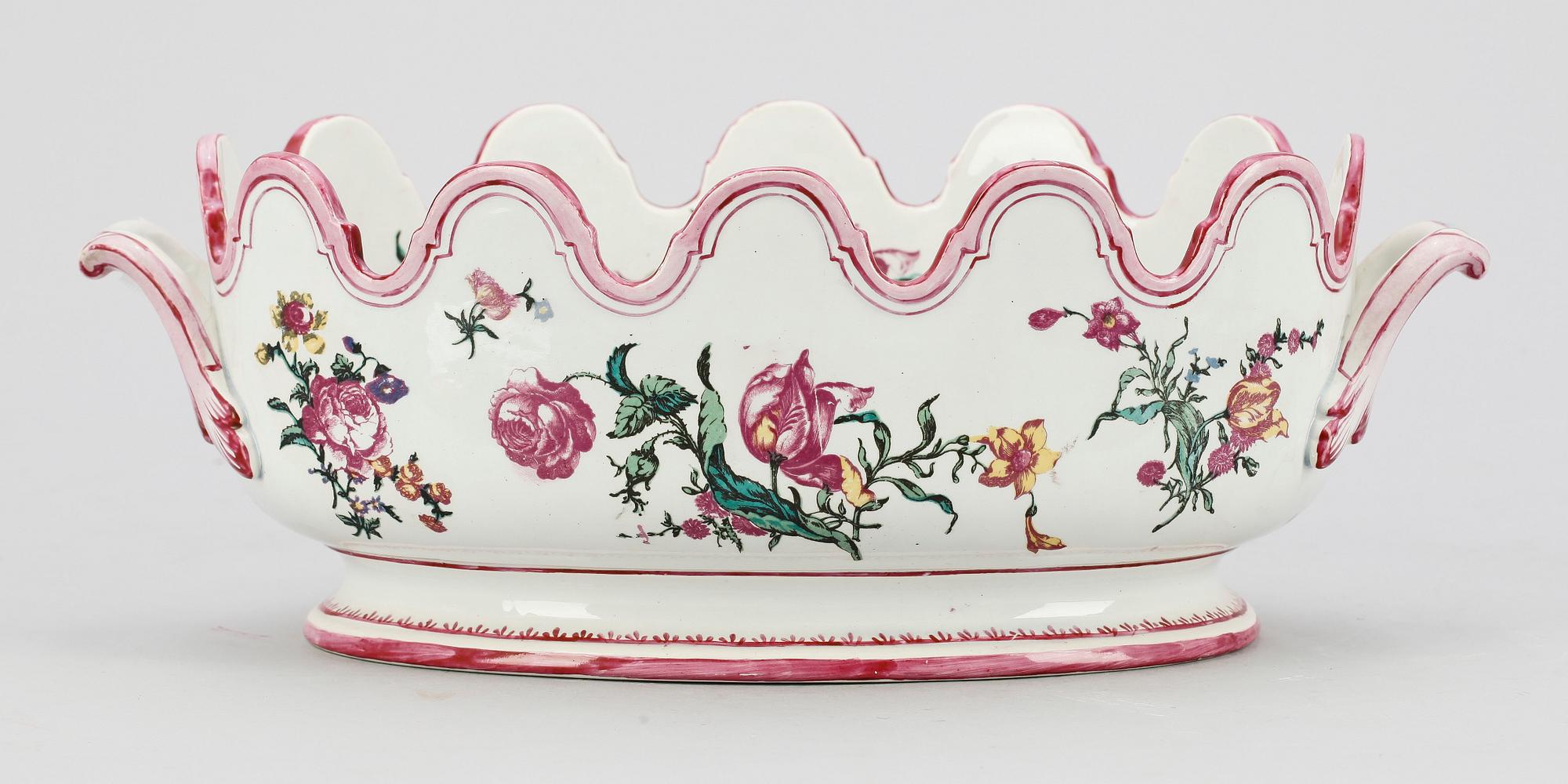 JARDINIÈRE, fajans, Gien, Frankrike, tidigt 1900-tal.