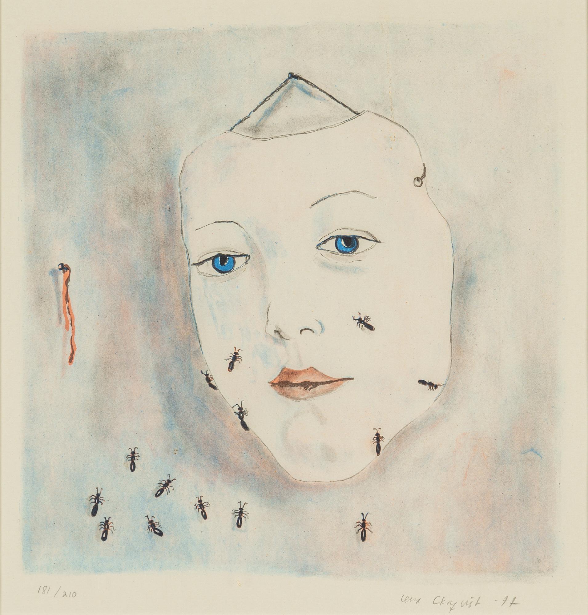LENA CRONQVIST, lithograph in colours, 1977, signed in pencil and numbered 181/210.