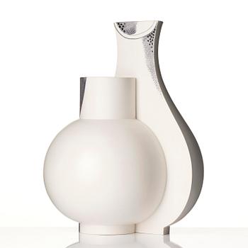 Wilhelm Kåge, an important "Surrea" stoneware vase, Gustavsberg, ca 1940.