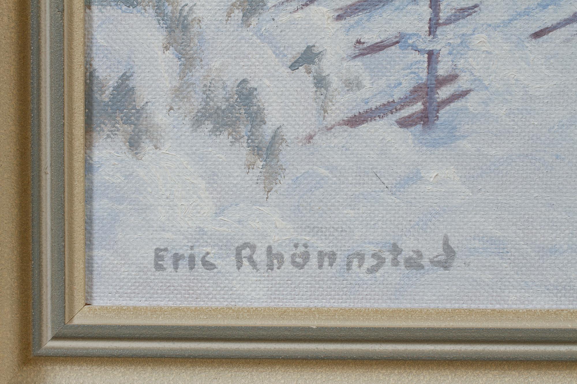 ERIC RHÖNNSTAD, olja på pannå, signerad.