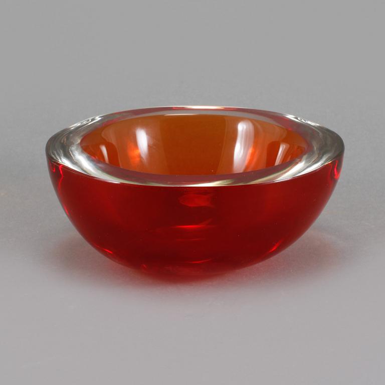 SKÅL, glas, Murano, Italien, 1900-talets andra hälft.