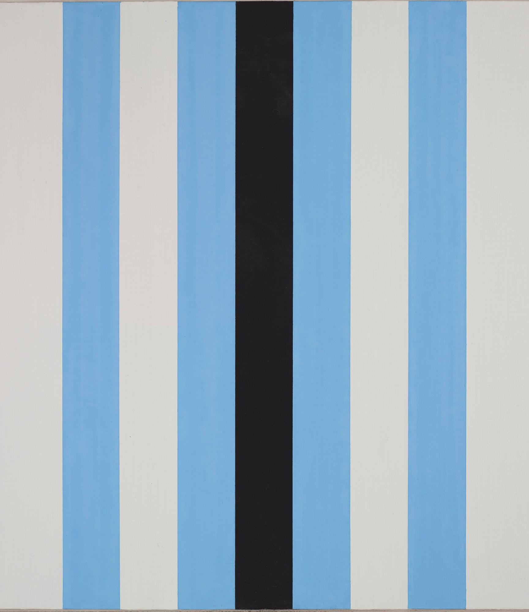 Andreas Brandt, "Schwarz und helles blau in der mitte".