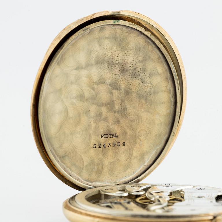 Longines, pocket watch, 14K gold, 48 mm.