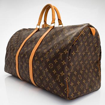 Louis Vuitton, a Monogram Canvas 'Keepall 55' bag.