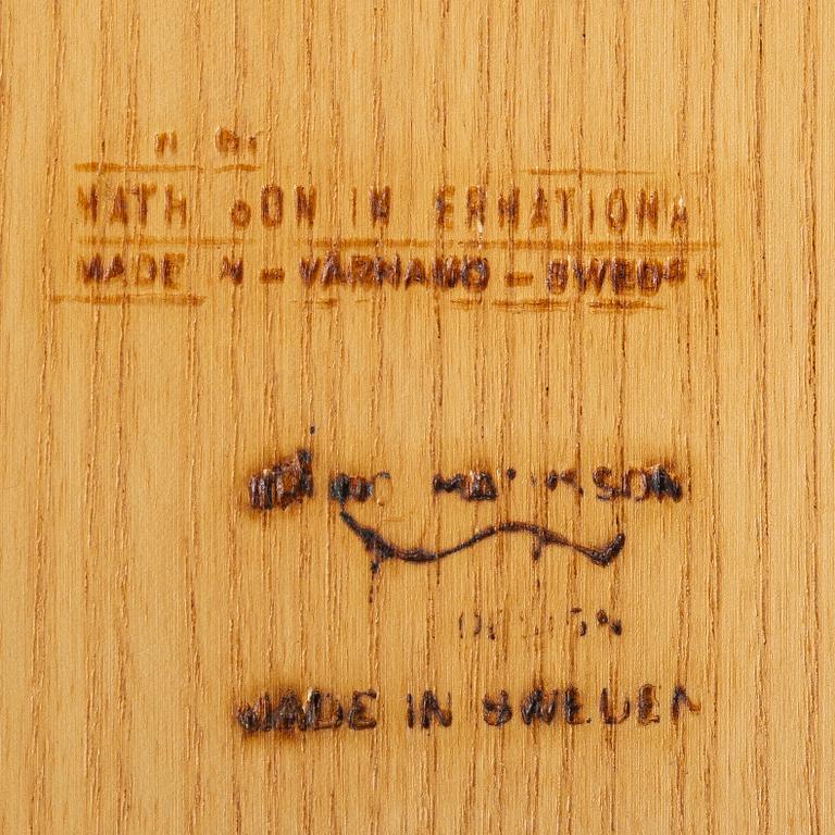 Bruno Mathsson, a rolling table, Mathsson International, Värnamo.