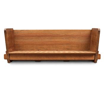 333. Axel Einar Hjorth, a stained pine "Lovö" sofa, Nordiska Kompaniet, Sweden 1930's.