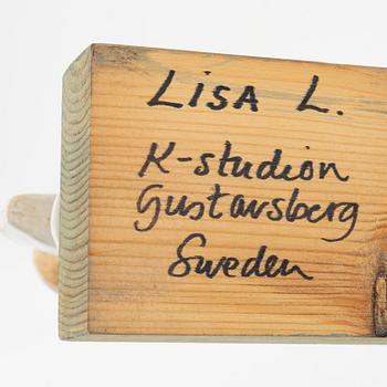 Lisa Larson, adventsljusstake, K-Studion Gustavsberg, signerad.