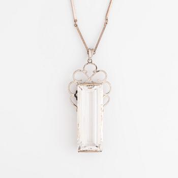 Stigbert, Engelbert, silver and rock crystal necklace.