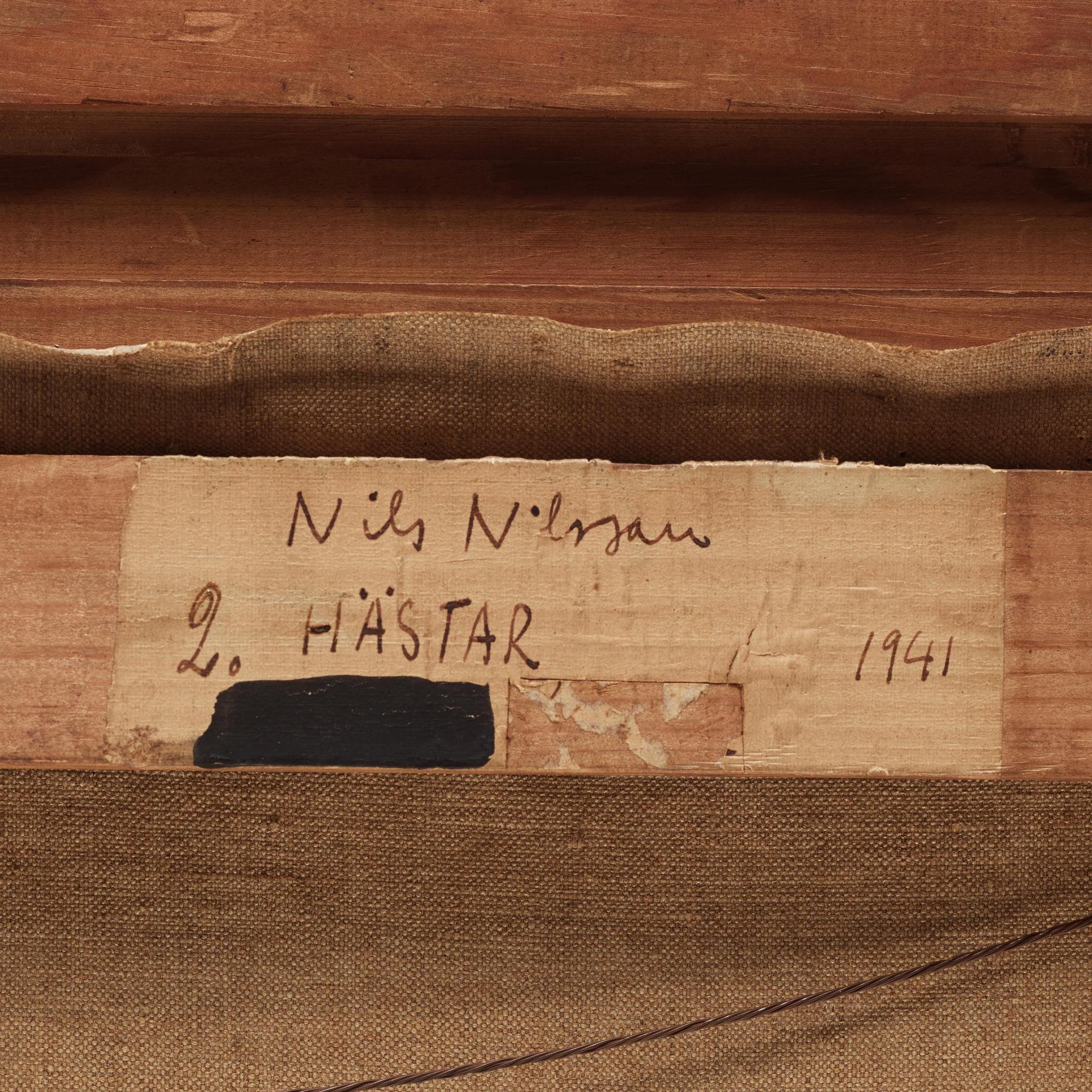 Nils Nilsson, "Hästar".