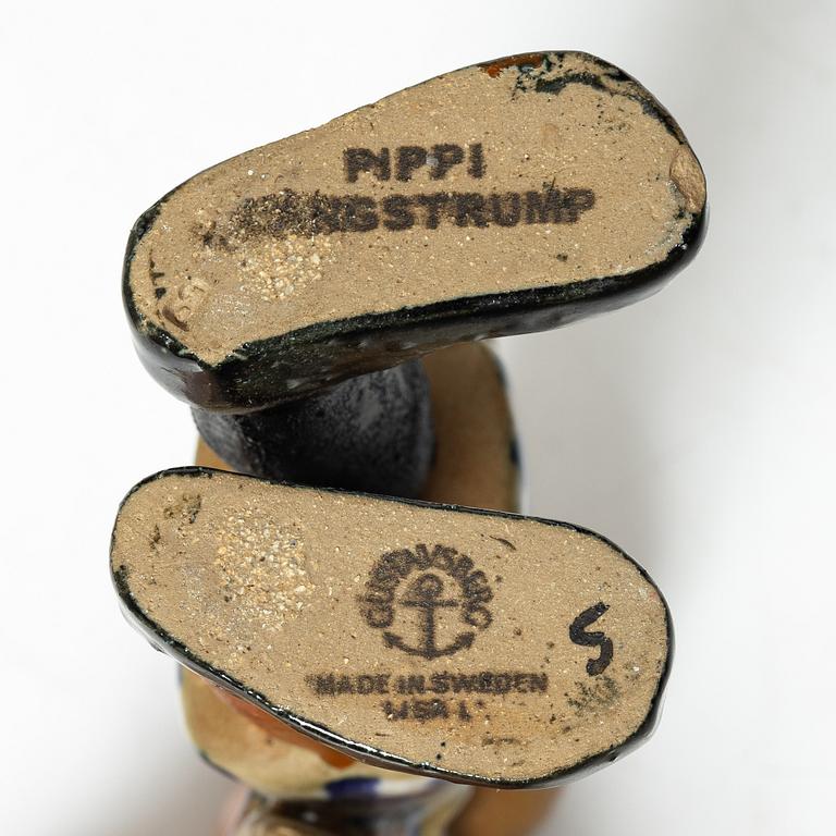 Lisa Larson, figurin, stengods, "Pippi Långstrump", Gustavsberg, 1969-71.