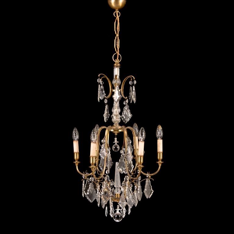 A mid 20th century rococo-style ceiling light,
