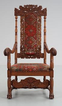 KARMSTOL, barockstil, 1900-talets första hälft.