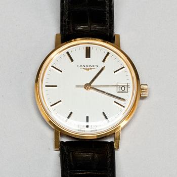 ARMBANDSUR, 18K guld, Longines.