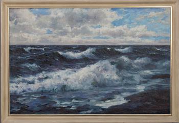 OKÄND KONSTNÄR, olja på duk, sign. H. Bierke.