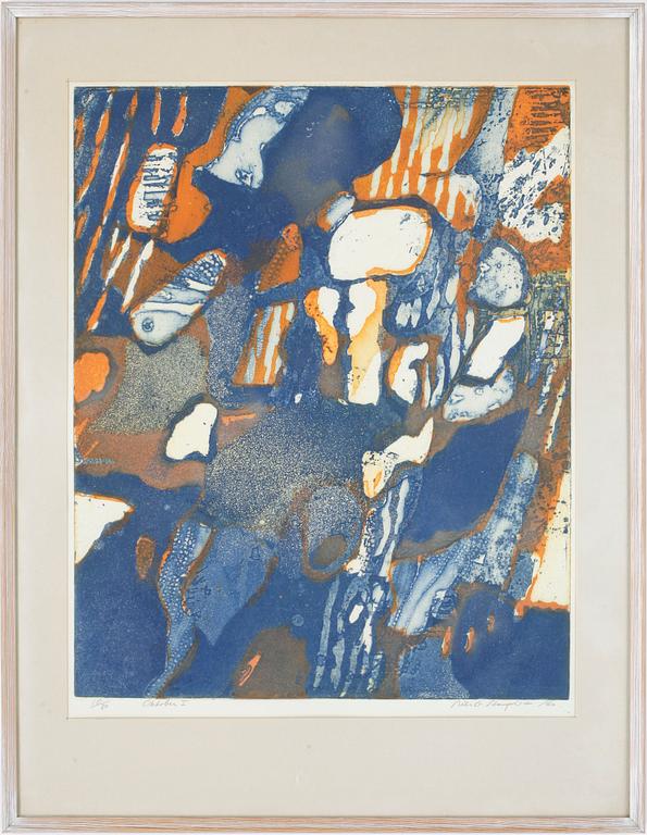 NILS G STENQVIST, färglitografi, signerad och numrerad 10/30, daterad 60.