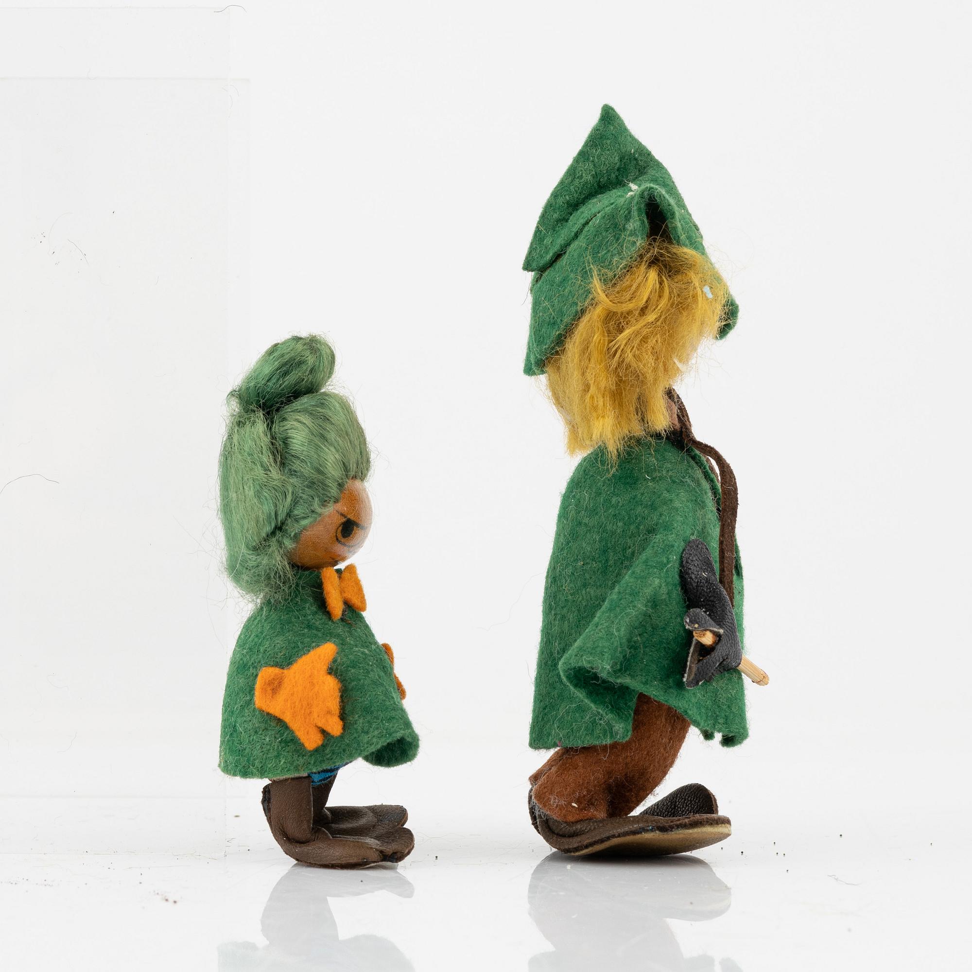 Two Moomin characters from Atelier Fauni, Finland, 1950's/60's.