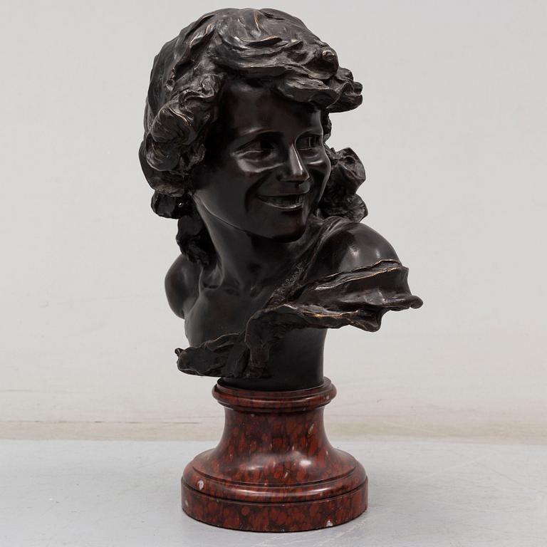 JEAN-ANTOINE INJALBERT, sculpture, bronze, signed.