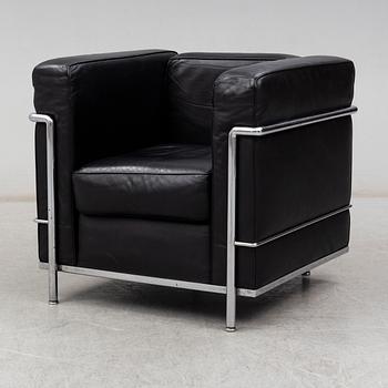LE CORBUSIER, PIERRE JEANNERET & CHARLOTTE PERRIAND, a 'LC2' easy chair, Cassina, Italy.