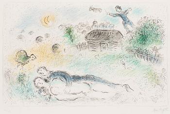 Marc Chagall, "Lovers at the Ishbah".