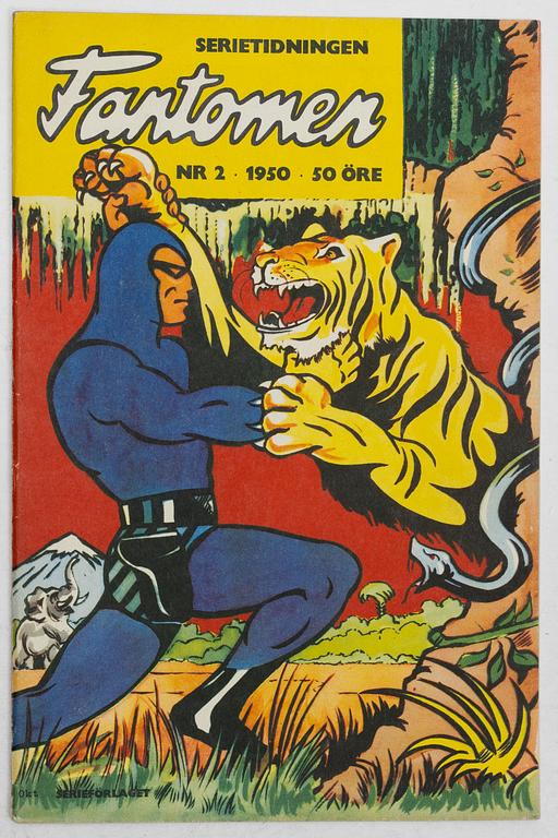 Comic books, Fantomen, no. 1–7, 1950.