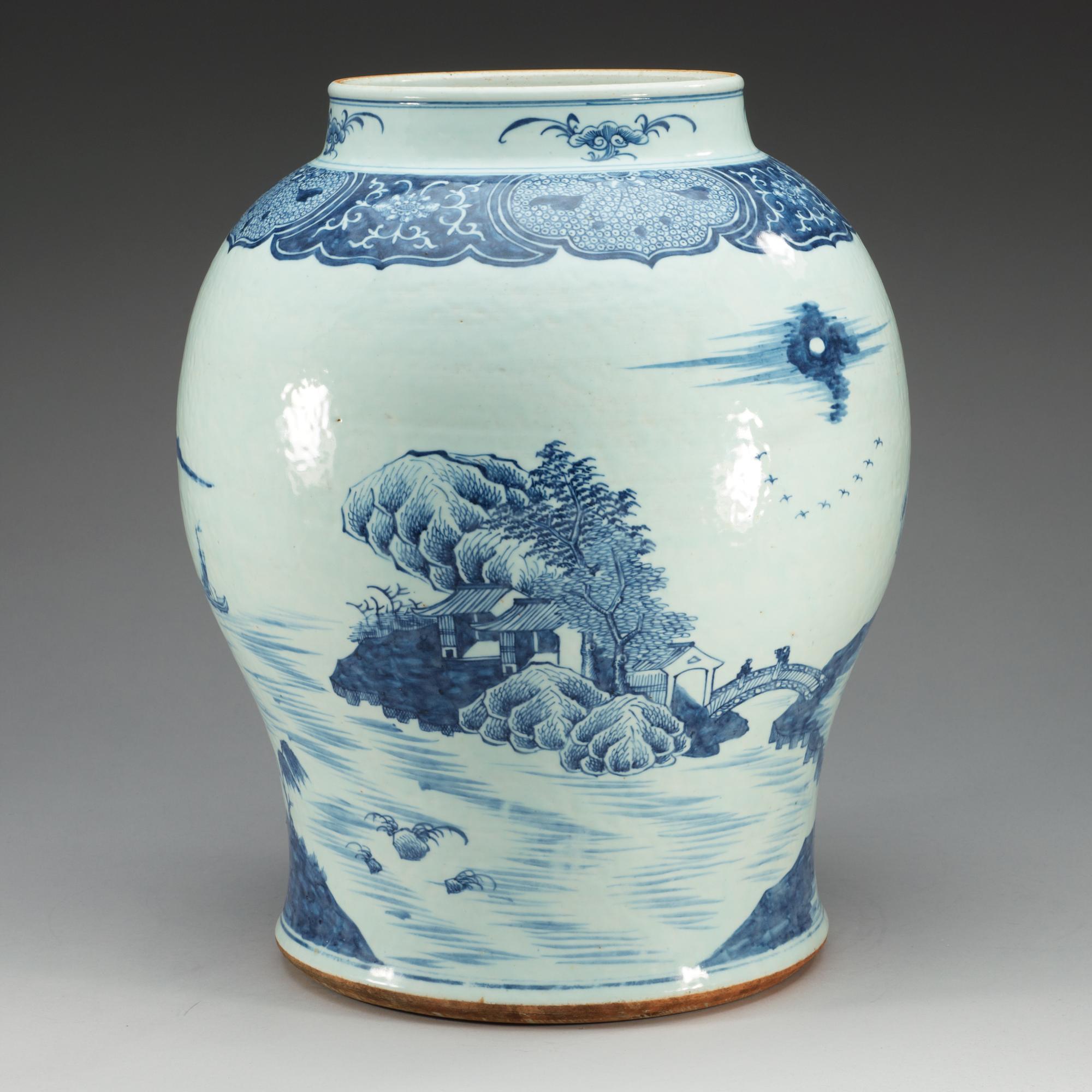 URNA, kompaniporslin. Qing dynastin, Jiaqing (1796-1820).